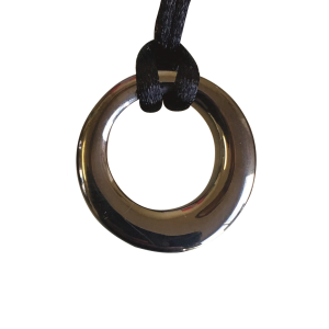 Black Eternity Circle (Stainless Steel) Pendant