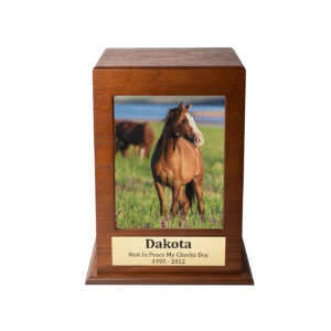 Oak Horse Photo Box
